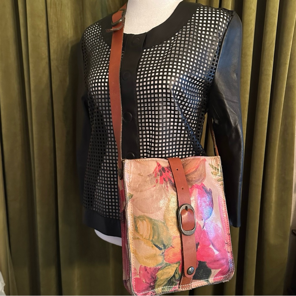 Patricia Nash Vintage Floral Soft Leather Crossbody